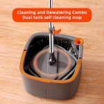 KZKR Spin Mop Bucket Set with Replaceable Pads