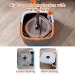 KZKR Spin Mop Bucket Set with Replaceable Pads