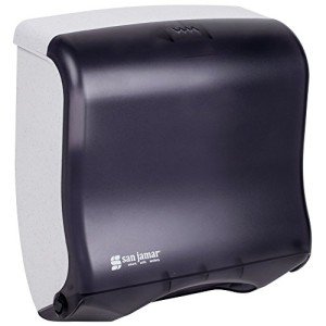 San Jamar Ultrafold Black Towel Dispenser