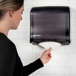 San Jamar Ultrafold Black Towel Dispenser
