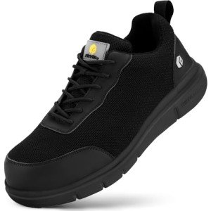 FitVille Men's Extra Wide Steel Toe Work Shoes