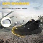 FitVille Men's Extra Wide Steel Toe Work Shoes