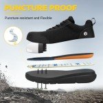 FitVille Men's Extra Wide Steel Toe Work Shoes