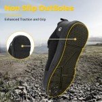 FitVille Men's Extra Wide Steel Toe Work Shoes