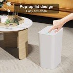 3 Pack 10L Small Trash Cans with Lids