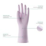 COOLJOB Reusable Rubber Dishwashing Gloves - Medium