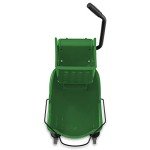 26 Quart Green Mop Bucket with Side Press Wringer