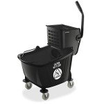 Dryser 33 Quart Side Press Mop Bucket - Black