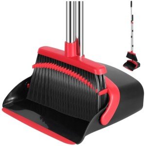 Adjustable Broom and Dustpan Set for Home