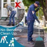 Heavy-Duty Angle Broom with Long Stiff Bristles