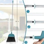 Heavy-Duty Angle Broom with Long Stiff Bristles