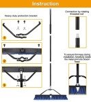 24" Heavy Duty Outdoor Push Broom - Blue