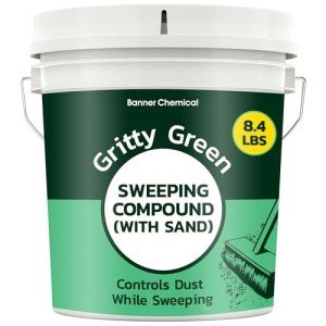 Gritty Green Dust Control Sweeping Compound – 8.4 lbs