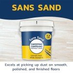 Gritless Sweeping Compound for Smooth Floors - 5.2 lbs