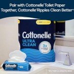 Cottonelle Flushable Wet Wipes, 8 Packs, 336 Total