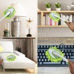 Microfiber Feather Duster with 4 Washable Cloths