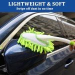 Microfiber Feather Duster with 4 Washable Cloths