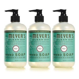 Mrs. Meyer's Basil Hand Soap, 12.5 oz (Pack of 3)