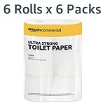 AmazonCommercial 2-Ply Ultra Strong Toilet Paper - 36 Rolls