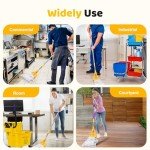 Heavy Duty 61" Adjustable Mop Handle for Cleaning
