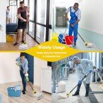 Heavy Duty 58" Metal Mop Handle with Clamp