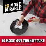 Brawny Tear-A-Square Paper Towels, 6 Double Rolls