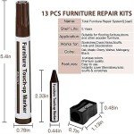 Wood Repair Marker Set - 13 Pieces for Touch-Ups
