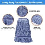2 Pack Heavy Duty Cotton Mop Head Refills