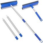 56" Long Handle Window Squeegee and Scrubber