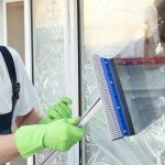 56" Long Handle Window Squeegee and Scrubber