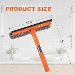 2-in-1 Car Window Squeegee with Microfiber Cloth