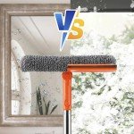 2-in-1 Car Window Squeegee with Microfiber Cloth