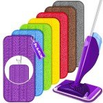 7 Pack Reusable Microfiber Mop Pads for Swiffer