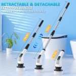 Electric Spin Scrubber with 7 Brush Heads