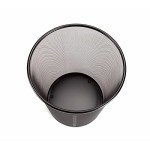 Seville Classics 2-Pack Black Steel Mesh Wastebaskets