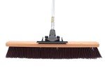 24-Inch Unbreakable Commercial Push Broom with Coarse Bristles