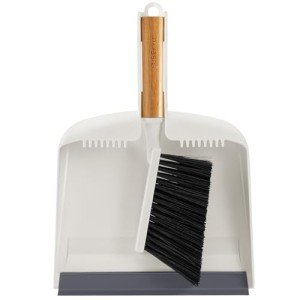 Bamboo Handle Dustpan and Brush Set