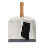 Bamboo Handle Dustpan and Brush Set
