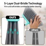 Broom and Dustpan Set with Scrub Brush