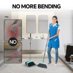 Broom and Dustpan Set with Scrub Brush