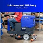 USA-Clean X26R Battery-Powered Ride-On Floor Scrubber