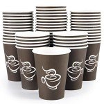 240 Pack Disposable Paper Coffee Cups - 12 oz