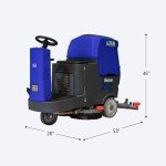 USA-Clean X26R Battery-Powered Ride-On Floor Scrubber