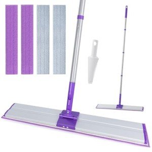 IVYROLL 24" Microfiber Mop with 4 Reusable Pads