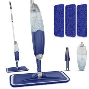 Microfiber Spray Mop with 3 Washable Pads