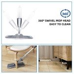 360° Microfiber Spray Mop with 6 Washable Pads