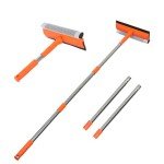 2-in-1 Stainless Steel Window Squeegee Cleaner