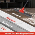 DALIPER 18'' Heavy Duty Floor Squeegee with Adjustable Handle