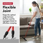 Heavy-Duty 18" Floor Squeegee with 55" Handle