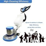 17" Heavy Duty Commercial Floor Buffer Scrubber